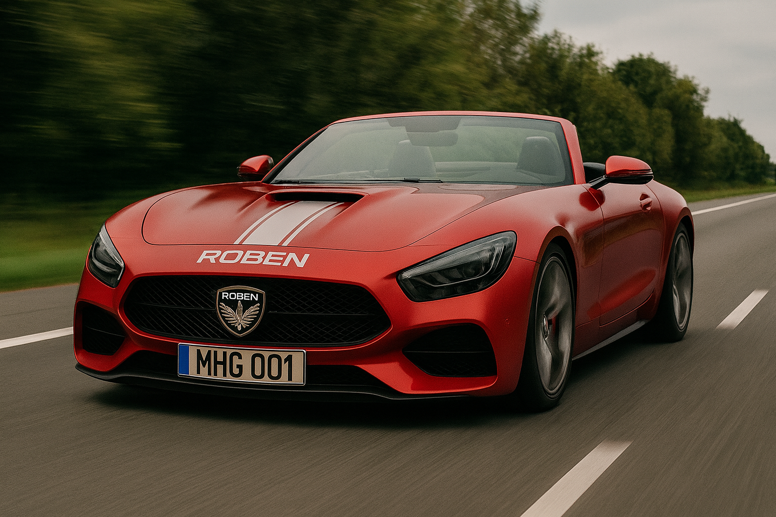 Roben SideWinder on the open road